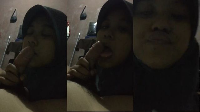 Bokep SMP Caroline Hijab Nyepong Pacar di Rumah Pas Sepi